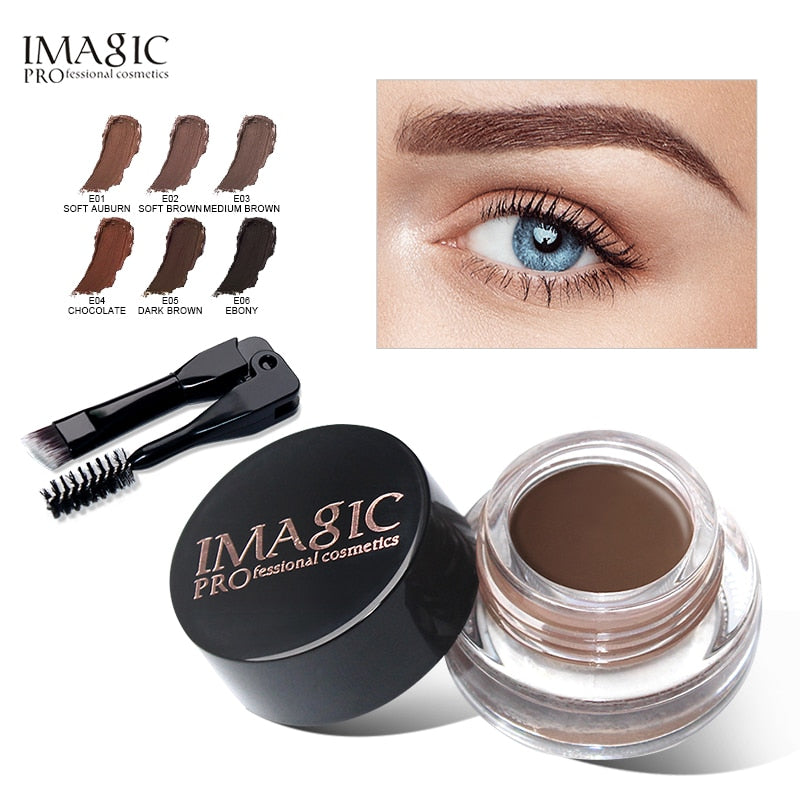 IMAGIC 6 Color Eyebrow Tint Makeup Waterproof Eyebrow Pomade Gel Enhancer Cosmetic Eye Makeup Eye Brow Cream