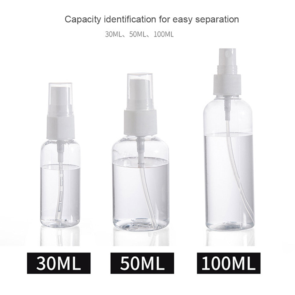 1Pcs Transparent Empty Spray Bottles 30ml/50ml/100ml Plastic Mini Refillable Container Empty Cosmetic Containers