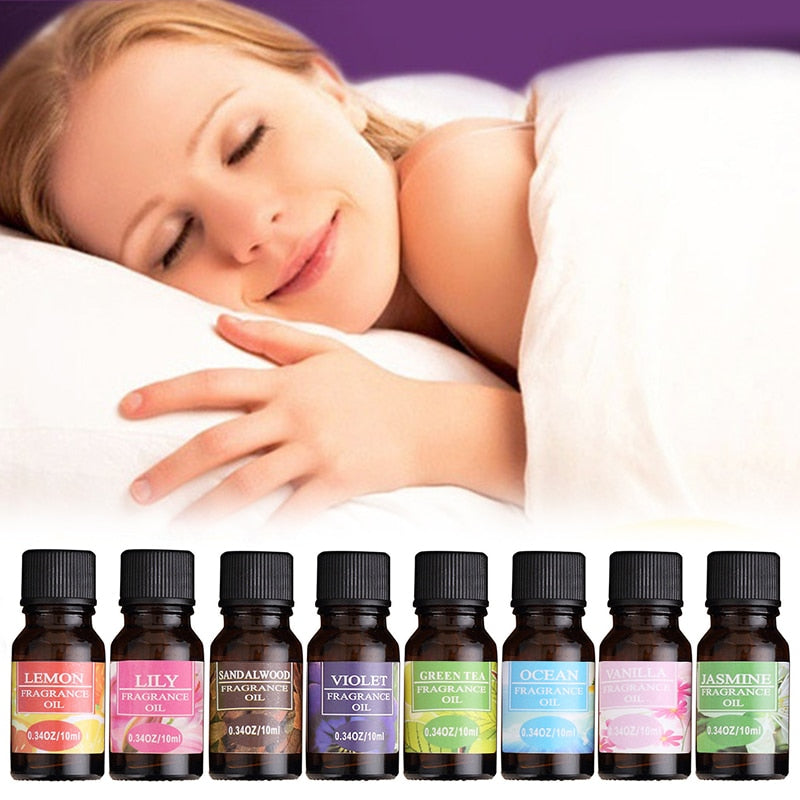 Hot 10ml Water-soluble Essential Oils Flower Fruit Essential Oil For Aromatherapy Diffusers Air Freshening Body Relieve TSLM2