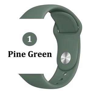 Strap for Apple watch band 44mm 40mm 42mm 38mm correa iwatch 5 4 3 2 sport silicone bracelet pulseira Apple watch 4 accessories