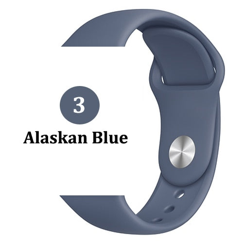 Strap for Apple watch band 44mm 40mm 42mm 38mm correa iwatch 5 4 3 2 sport silicone bracelet pulseira Apple watch 4 accessories