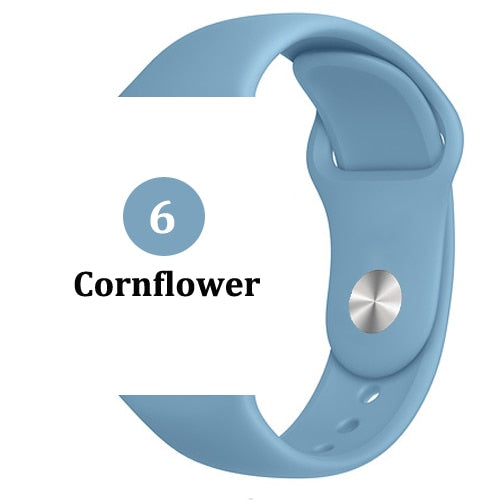 Strap for Apple watch band 44mm 40mm 42mm 38mm correa iwatch 5 4 3 2 sport silicone bracelet pulseira Apple watch 4 accessories