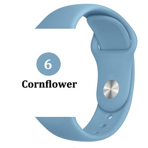 Strap for Apple watch band 44mm 40mm 42mm 38mm correa iwatch 5 4 3 2 sport silicone bracelet pulseira Apple watch 4 accessories