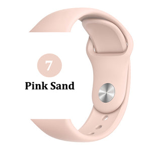 Strap for Apple watch band 44mm 40mm 42mm 38mm correa iwatch 5 4 3 2 sport silicone bracelet pulseira Apple watch 4 accessories