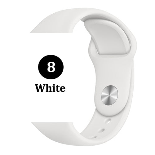 Strap for Apple watch band 44mm 40mm 42mm 38mm correa iwatch 5 4 3 2 sport silicone bracelet pulseira Apple watch 4 accessories