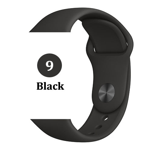 Strap for Apple watch band 44mm 40mm 42mm 38mm correa iwatch 5 4 3 2 sport silicone bracelet pulseira Apple watch 4 accessories