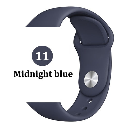 Strap for Apple watch band 44mm 40mm 42mm 38mm correa iwatch 5 4 3 2 sport silicone bracelet pulseira Apple watch 4 accessories