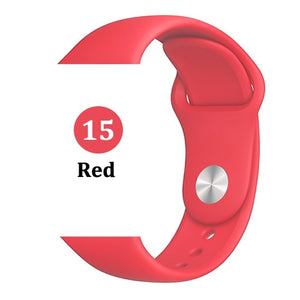 Strap for Apple watch band 44mm 40mm 42mm 38mm correa iwatch 5 4 3 2 sport silicone bracelet pulseira Apple watch 4 accessories