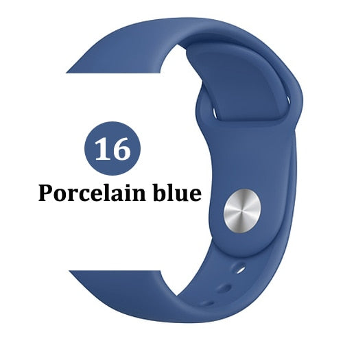 Strap for Apple watch band 44mm 40mm 42mm 38mm correa iwatch 5 4 3 2 sport silicone bracelet pulseira Apple watch 4 accessories