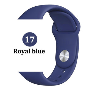 Strap for Apple watch band 44mm 40mm 42mm 38mm correa iwatch 5 4 3 2 sport silicone bracelet pulseira Apple watch 4 accessories