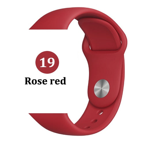 Strap for Apple watch band 44mm 40mm 42mm 38mm correa iwatch 5 4 3 2 sport silicone bracelet pulseira Apple watch 4 accessories