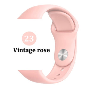 Strap for Apple watch band 44mm 40mm 42mm 38mm correa iwatch 5 4 3 2 sport silicone bracelet pulseira Apple watch 4 accessories