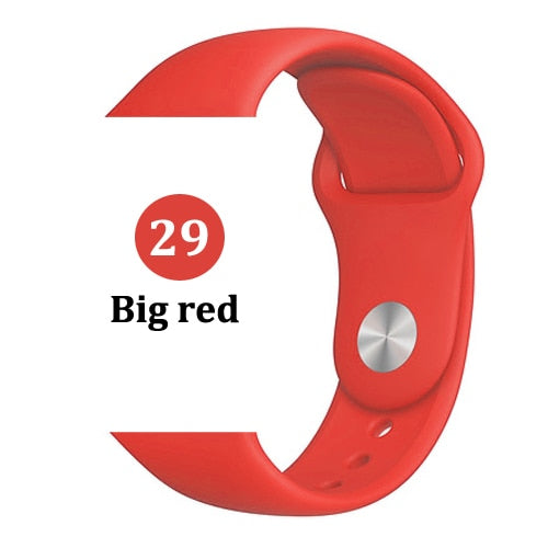 Strap for Apple watch band 44mm 40mm 42mm 38mm correa iwatch 5 4 3 2 sport silicone bracelet pulseira Apple watch 4 accessories