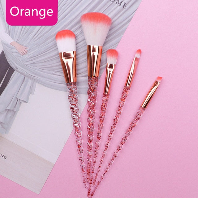 10pcs Unicorn Makeup Brushes Sets Maquiagem Foundation Powder Cosmetic Blush Eyeshadow Women Beauty Glitter Make Up Brush Tools