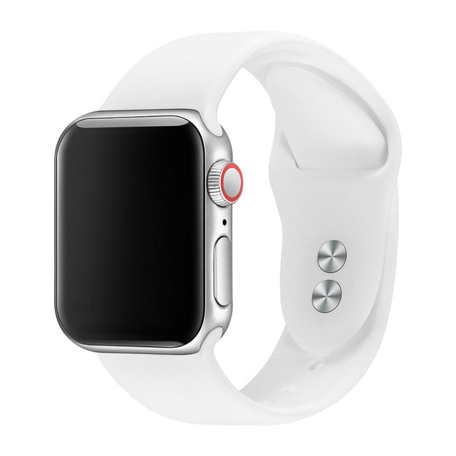 Band For Apple Watch Band 38mm 40mm 42mm 44mm Double Buckle Rubber Silicone IWatch Strap  For Apple Watch Series 4,3,2,1 81024