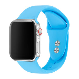 Band For Apple Watch Band 38mm 40mm 42mm 44mm Double Buckle Rubber Silicone IWatch Strap  For Apple Watch Series 4,3,2,1 81024