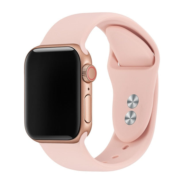 Band For Apple Watch Band 38mm 40mm 42mm 44mm Double Buckle Rubber Silicone IWatch Strap  For Apple Watch Series 4,3,2,1 81024