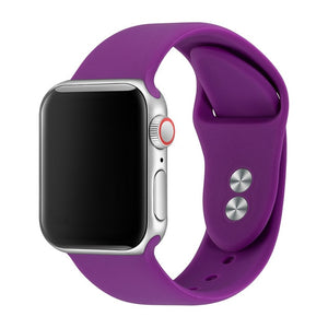 Band For Apple Watch Band 38mm 40mm 42mm 44mm Double Buckle Rubber Silicone IWatch Strap  For Apple Watch Series 4,3,2,1 81024