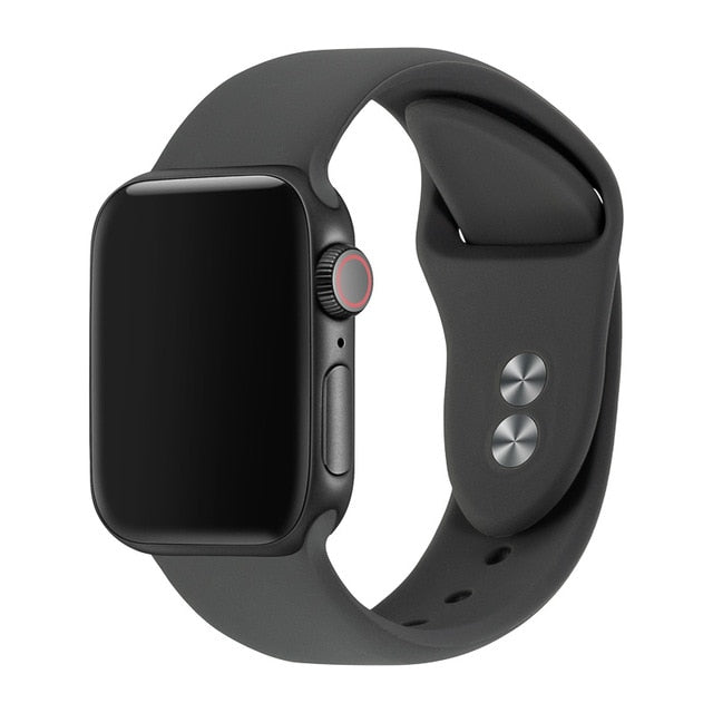 Band For Apple Watch Band 38mm 40mm 42mm 44mm Double Buckle Rubber Silicone IWatch Strap  For Apple Watch Series 4,3,2,1 81024