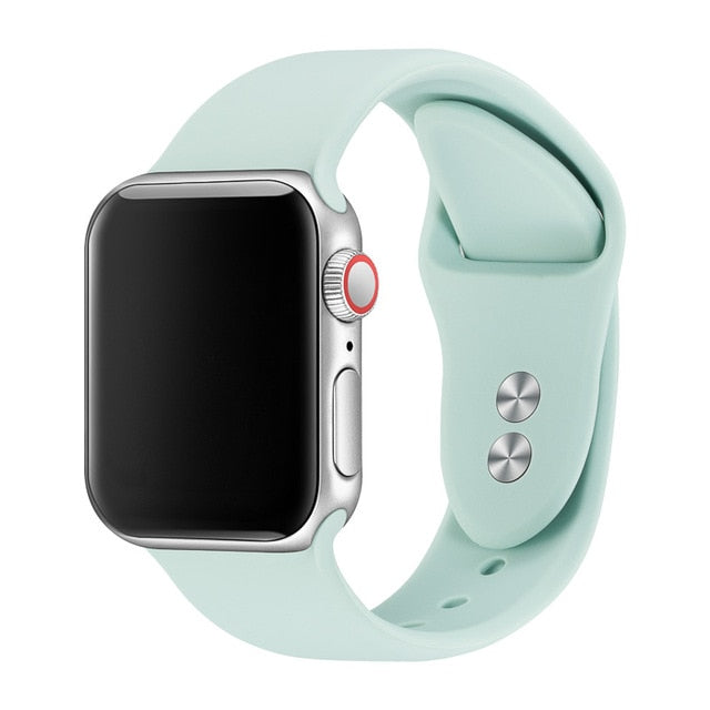 Band For Apple Watch Band 38mm 40mm 42mm 44mm Double Buckle Rubber Silicone IWatch Strap  For Apple Watch Series 4,3,2,1 81024
