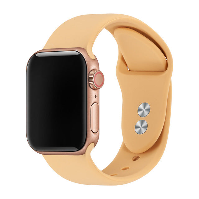 Band For Apple Watch Band 38mm 40mm 42mm 44mm Double Buckle Rubber Silicone IWatch Strap  For Apple Watch Series 4,3,2,1 81024