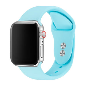 Band For Apple Watch Band 38mm 40mm 42mm 44mm Double Buckle Rubber Silicone IWatch Strap  For Apple Watch Series 4,3,2,1 81024