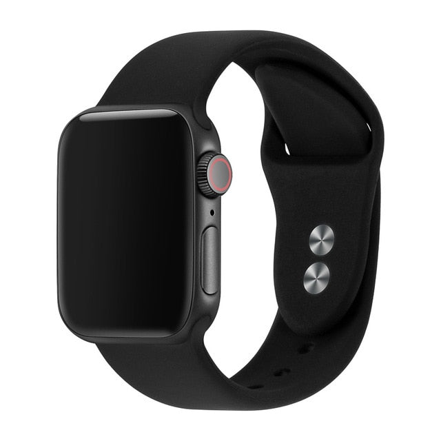 Band For Apple Watch Band 38mm 40mm 42mm 44mm Double Buckle Rubber Silicone IWatch Strap  For Apple Watch Series 4,3,2,1 81024