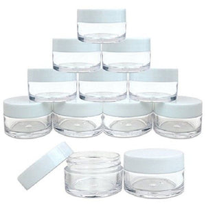 10pcs 2g/3g/5g/10g/15g/20g Empty Plastic Clear Cosmetic Jars Makeup Container Lotion Bottle Vials Face Cream Sample Pots Gel Box